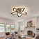 Rachna Dimmable 60cm LED Integrated Semi Flush Mount Ceiling Light With Remote control