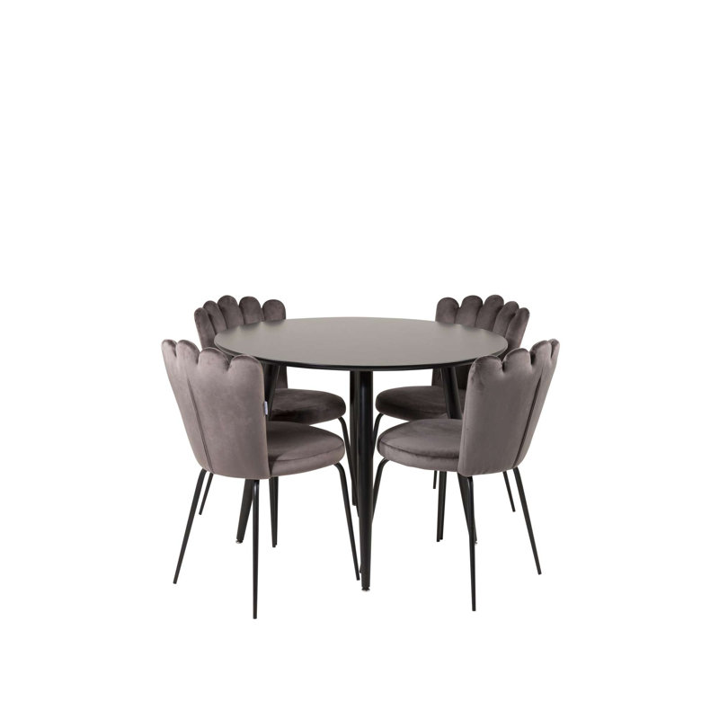 Easmor 4 - Person Dining Set, Grey