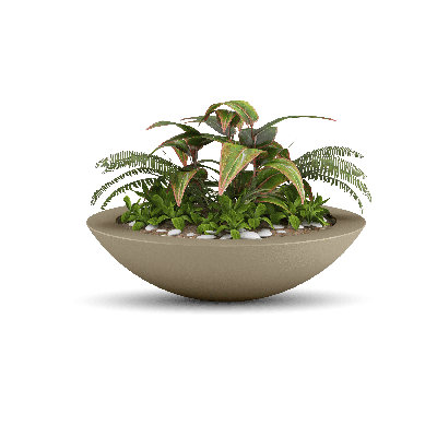 Oceanside Shallow Concrete Planter