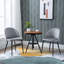 Chaise parsons en velours gris