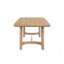 Mobilier de salle à manger moderne en bois brun clair à coins rectangulaires 1pc