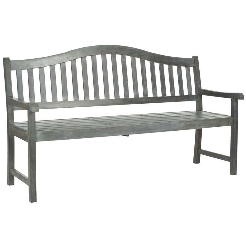 Banc de jardin en bois Volusia, Gris cendré