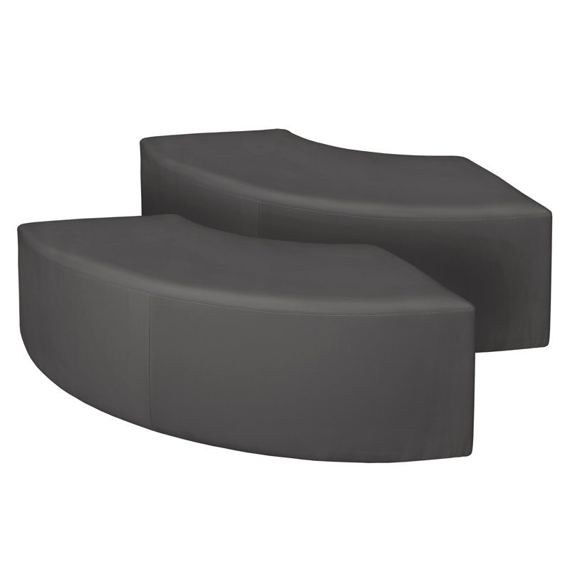 Regency Aurora Curved Vinyl Ottoman