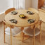 Table de salle à manger en bois massif Burlywood-1968482000