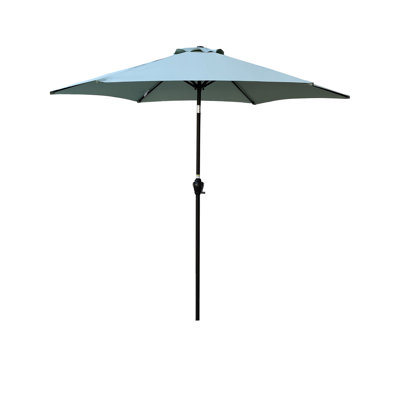 9Ft Outdoor Frosty Umbrella - Canopy With Resistance, Steel Pole, Simple Tilt And Crank, Wind Vent Build, Convenient Crank Function, For Extra Durability, Protection