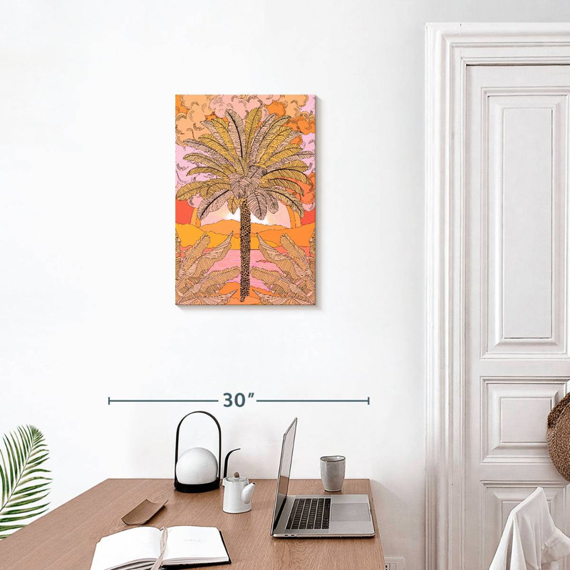 Palmier orange Harnek, H 24 po x l 16 po