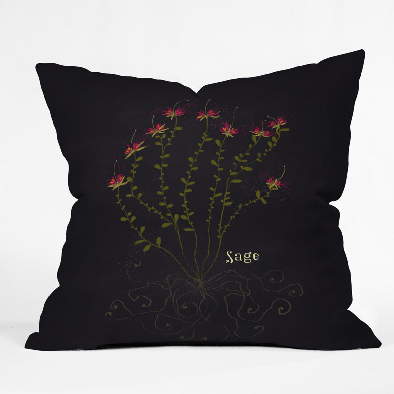 Coussin en jeté sage, 18 po x 18 po