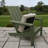 Rhys Green Aluminum Adirondack With Sunbrella Cushion-1491941256