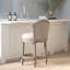 Tabouret de bar 1 PC à hauteur de comptoir pivotant avec siège et dossier rembourrés-131212573-131212574