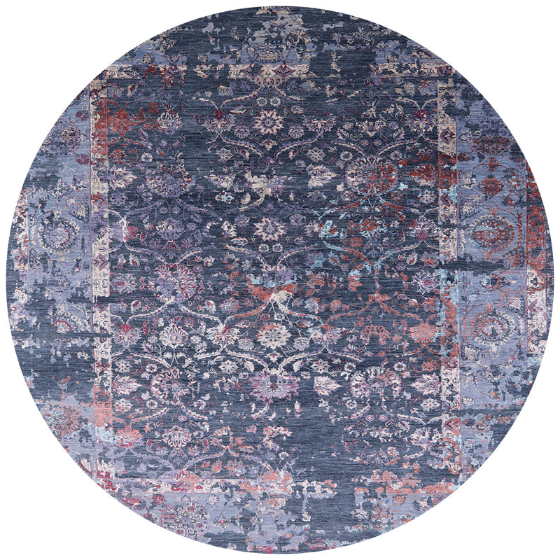 Overshores Oriental Indoor Rug, Round 3'
