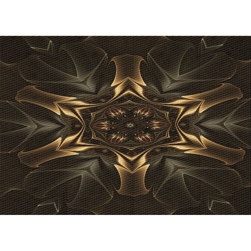 Tapis brun tissé à la machine, Rectangle 5 pi x 8 pi