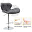 Tabouret pivotant à hauteur ajustable Imtiyaaz-1430212519