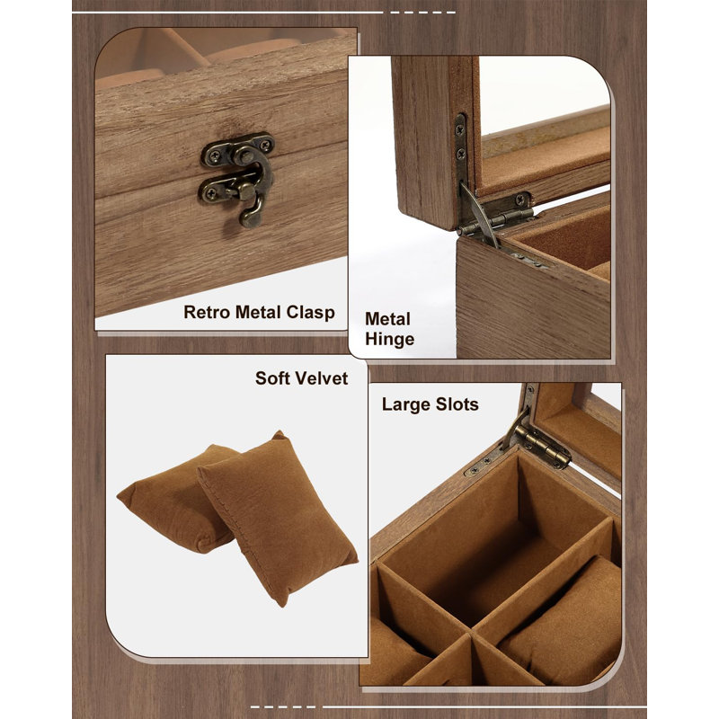 Wood Watch Box +, Brown