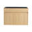 28" Wall Mounted Bathroom Vanity / Laundry Utility Cabinet, W/ Stainless Steel Sink And Flexible Drain Pipe, 2-Soft Close Door, Oak, Plywood,