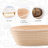 1Pcs Oval Leavened Bread Proofing Basket Prep Bowl, Handmade Rattan Basket with Liner, Suitable for Home Artisan Sourdough Bread Baking Kit-523093609