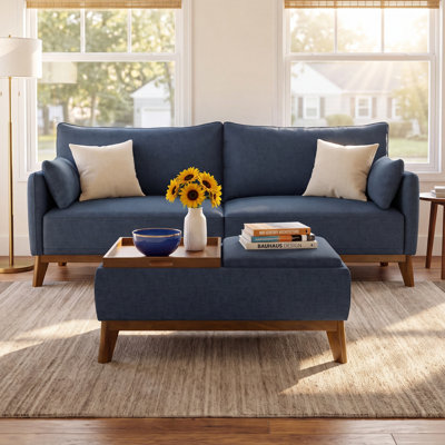Rudi Living Room Set with Storage Ottoman