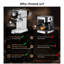 Machine à espresso compacte à 20 bars avec mousseur, compatible avec dosettes de café ESE, affichage visuel de la température et de la pression, idéale pour faire du cappuccino, du latte et du macchiato