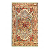 Mileda Hand Woven Cotton and Wool Oriental Area Rug