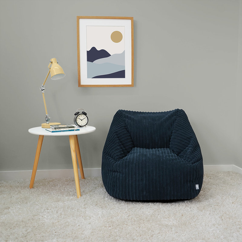 rucomfy Beanbags Big Kids Snuggle Chair - Large Corduroy Armchair for Kids & Teenagers - Home Furniture Living Room or Bedroom Seating - Machine Washable