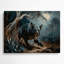 Faune, art mural brun en métal-1960728403