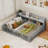 Kids Montessori Floor Bed With Bookcase And Shelves-973422011-973422013