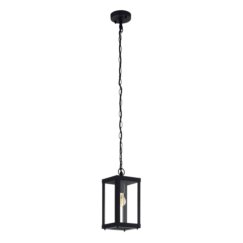 Luciano Outdoor Hanging Lantern, Black