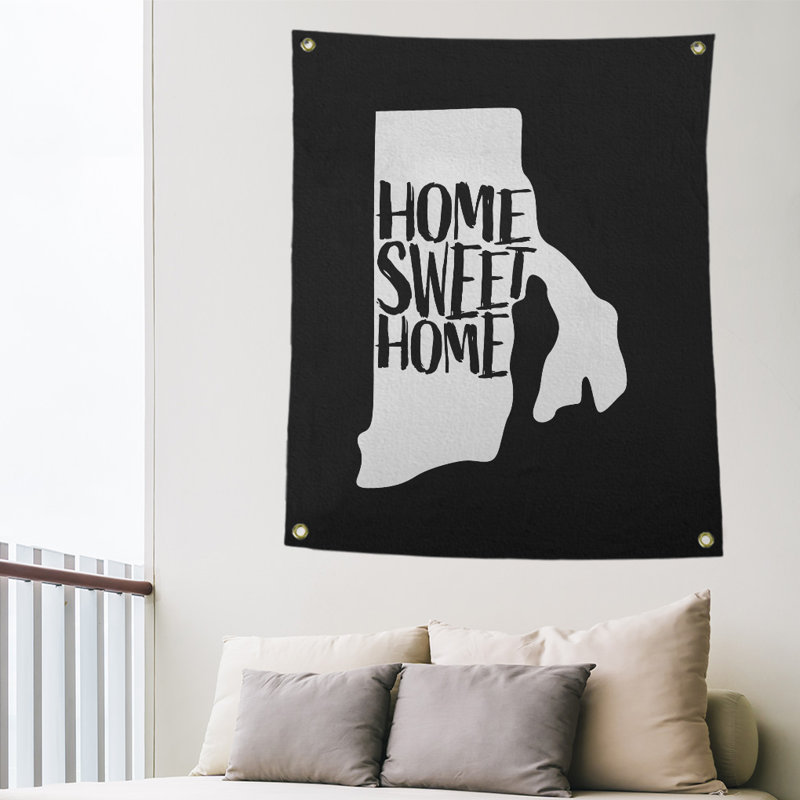 Tapisserie murale island rhode pour îlot home, H 36 po x l 26 po, Noir