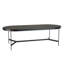 Ilmie Oak Oval Metal Base Dining Table