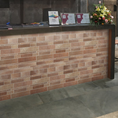 Carreau de mosaïque auto-adhésif en pierre 12 po x 12 po