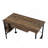 Versatile Weathered Oak Writing Desk With Efficient Storage Options