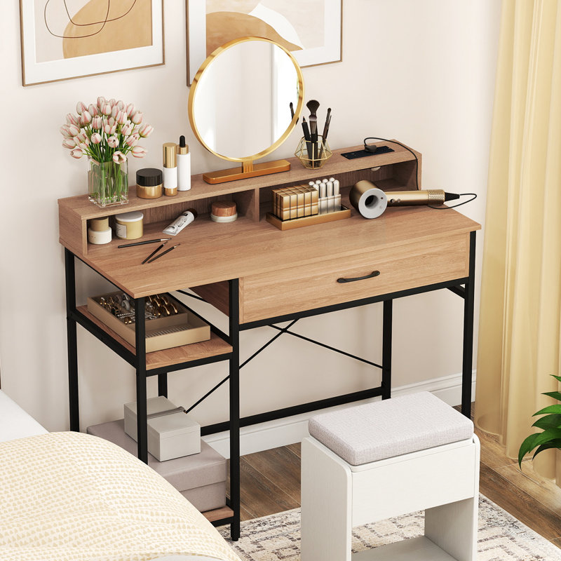 Metal Base Computer Desk