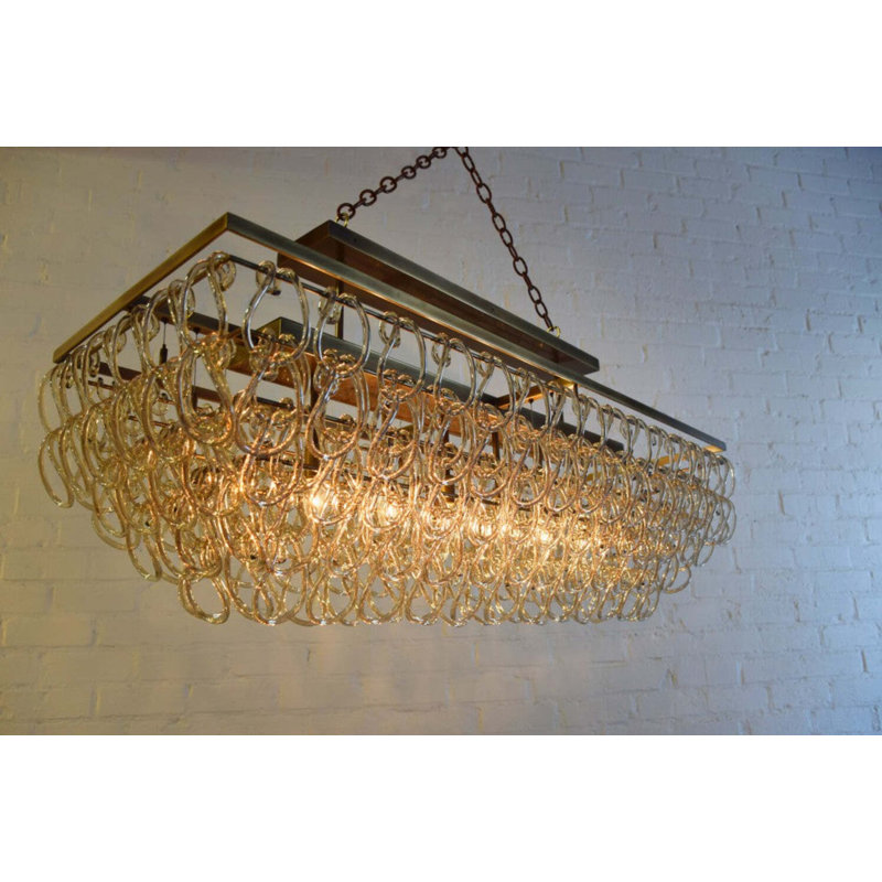 Tessa 6 - Light Pendant, Polished Nickel, Crystal