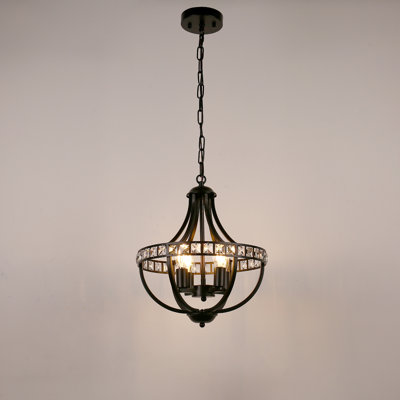 Srinithya 8 - Light Dimmable Lantern Geometric Chandelier