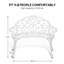 Banc de jardin en fonte d'aluminium de 38,5 pouces-457672045