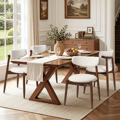 Upholstered Dining Chairs Modern Table Chairs (Set of 4)