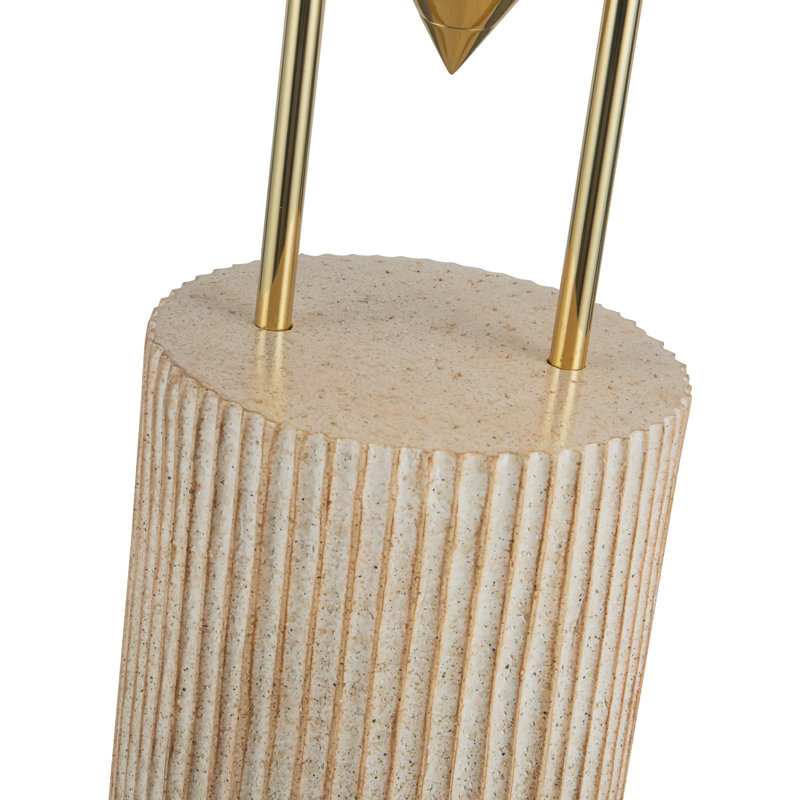 Versus 67-in Brass Floor Lamp, Patina Brass