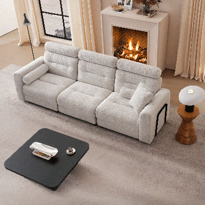 104" Convertible Sofa Bed, 3 Seater Modular Couches for Living Room