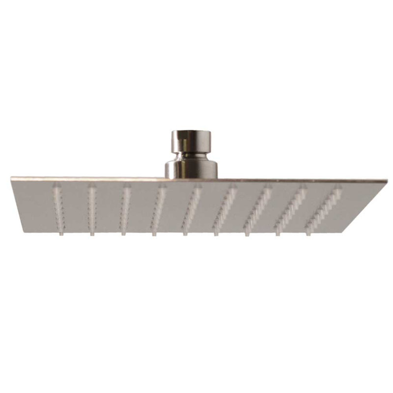 Pomme de douche à pluie haute pression 8 po, Nickel satiné