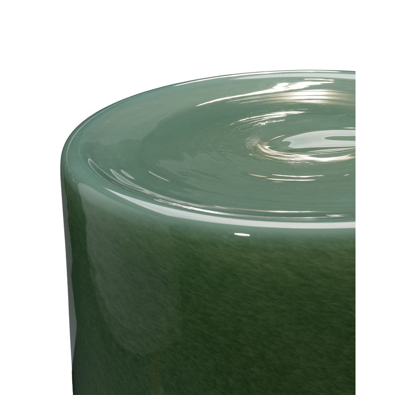 Huntington Garden Glass Accent Table, Green, Green