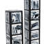 Sculptures modernes en résine avec cadre en métal pour la décoration intérieure - Décorations artistiques pour décor de salon ou de console - ensemble de 2, 21 po, 16 po-1983282965