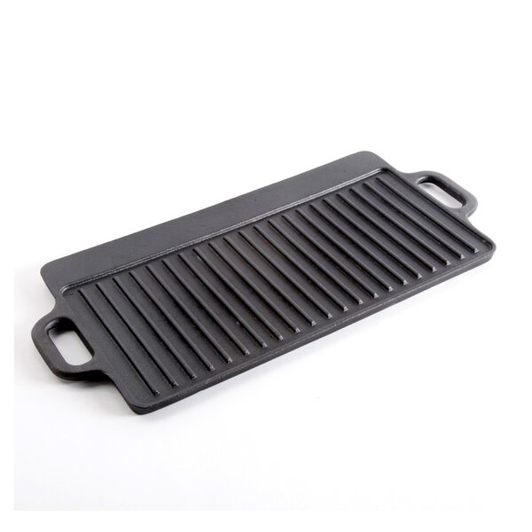 Starcraft 9 in. Cast Iron Rectangular Grill and Griddle Pan