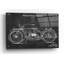 «Vintage Motorcy Blueprint Vernis Chalkboard» par Acrylique, art mural en verre-619680219