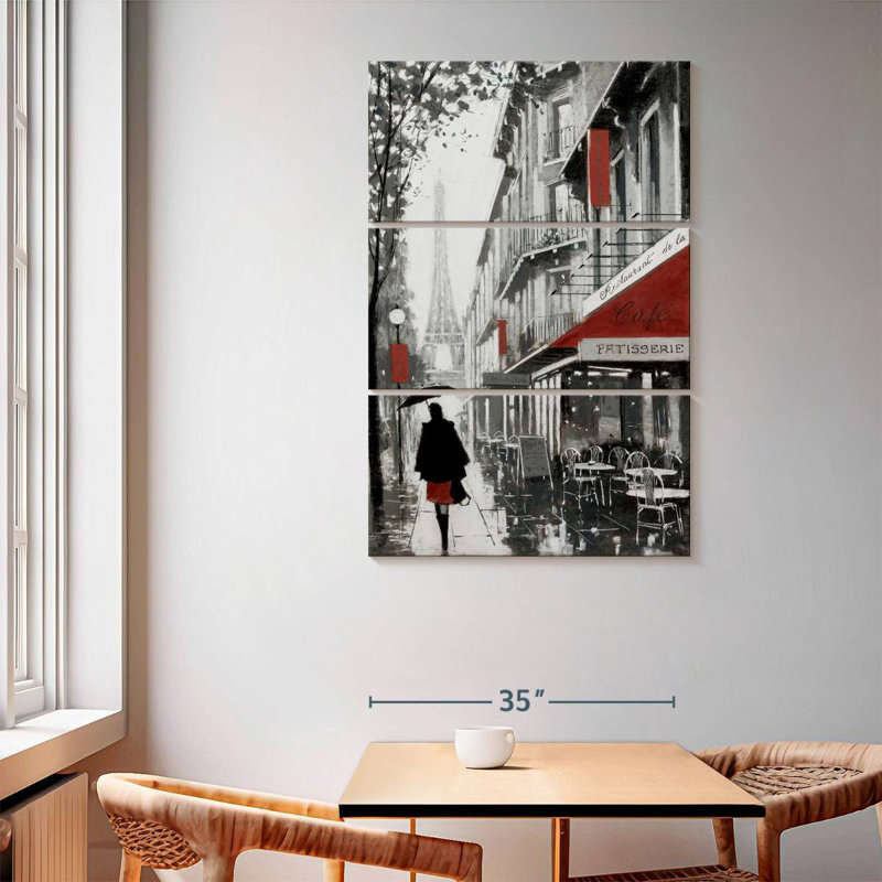 Sireci Rainy Paris I, 65" H x 42" W