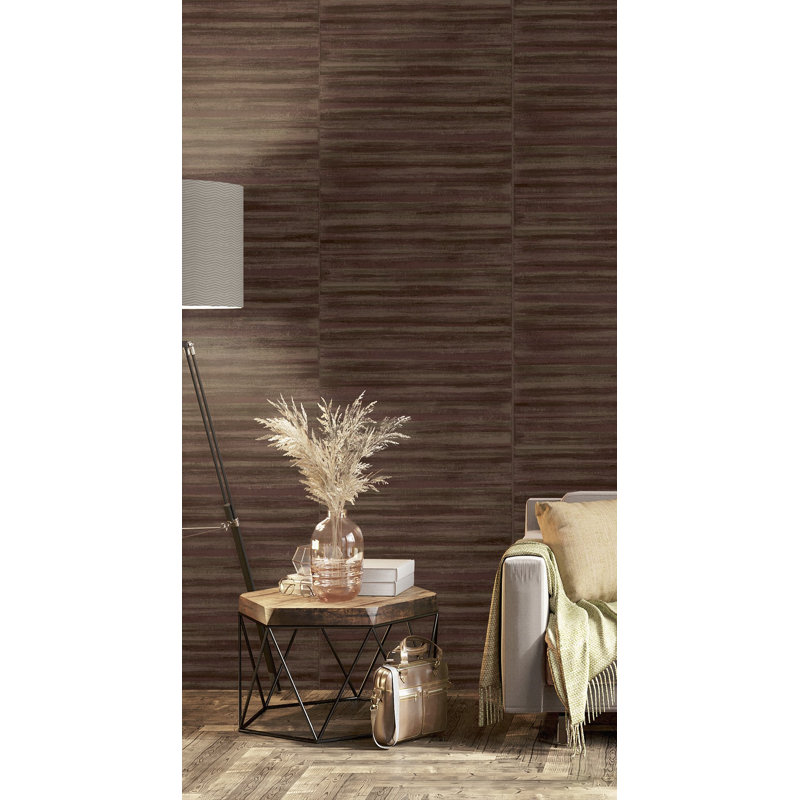 Italian Style Distressed Horizontal Abstract Wallpaper Roll, Green