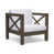 Structure grise / coussin blanc