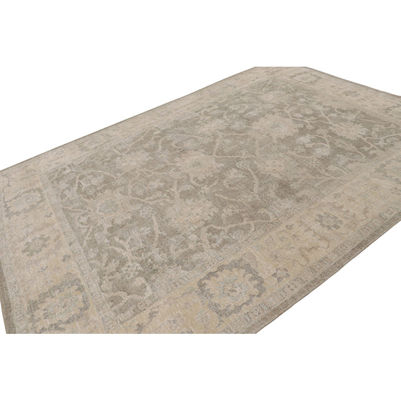Tapis gris et beige Rug & Kilim’s Oushak