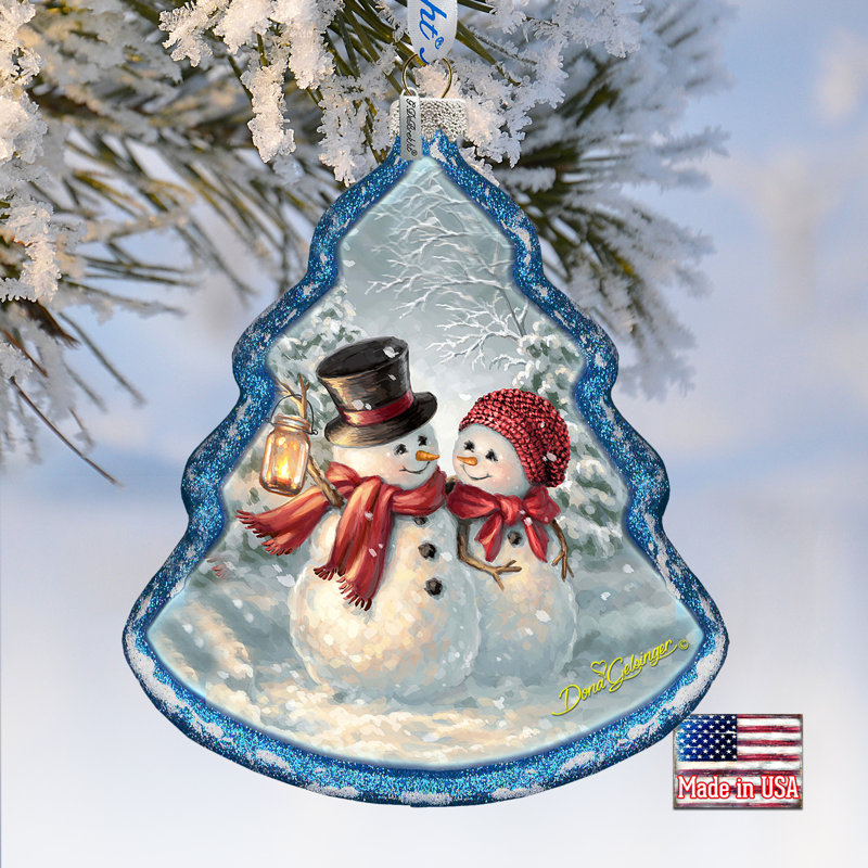 Ornement en forme de couple de vacances Holiday Splendor