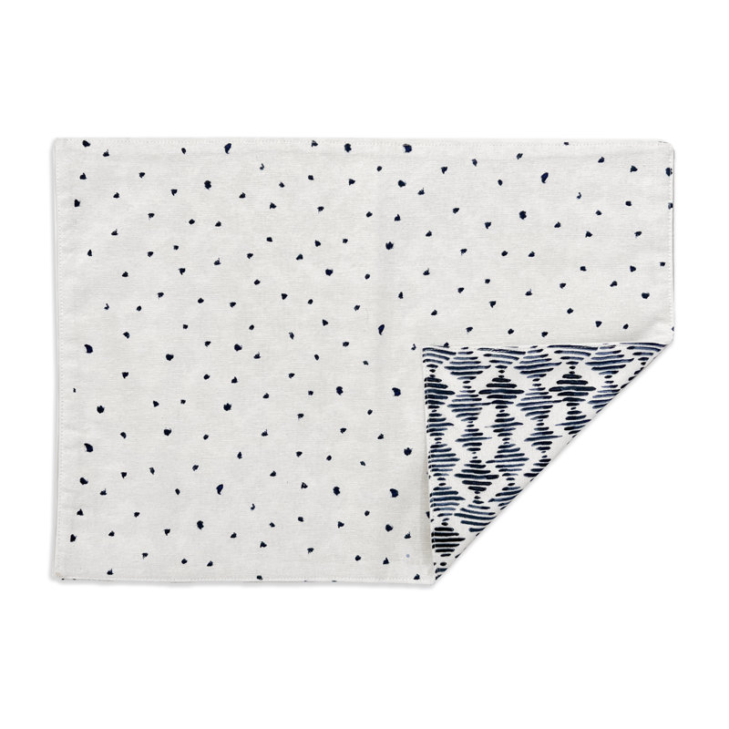 Lenox Blue Bay Napkin, Polka Dots, White