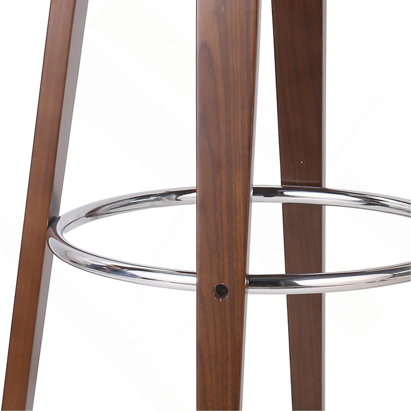 Tabouret de bar pivotant Mid-Century, Marron clair