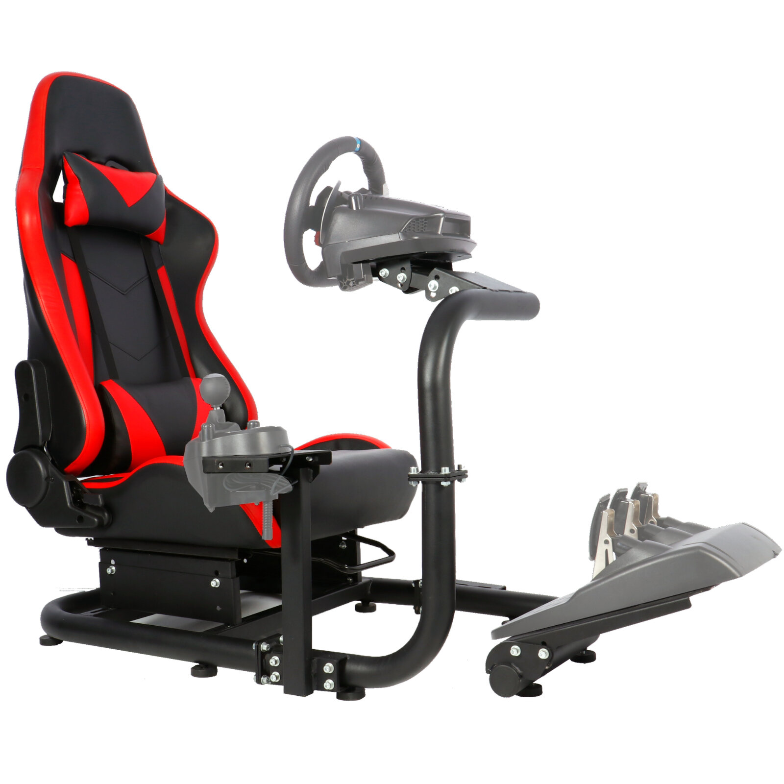 Anman Racing Simulator Cockpit fit for PC PS4 XBOX ONE Racing Wheel Stand Video Game for Logitech G25 G27 G29 G920 Fanatec Clubsport Thrust 並行輸入品